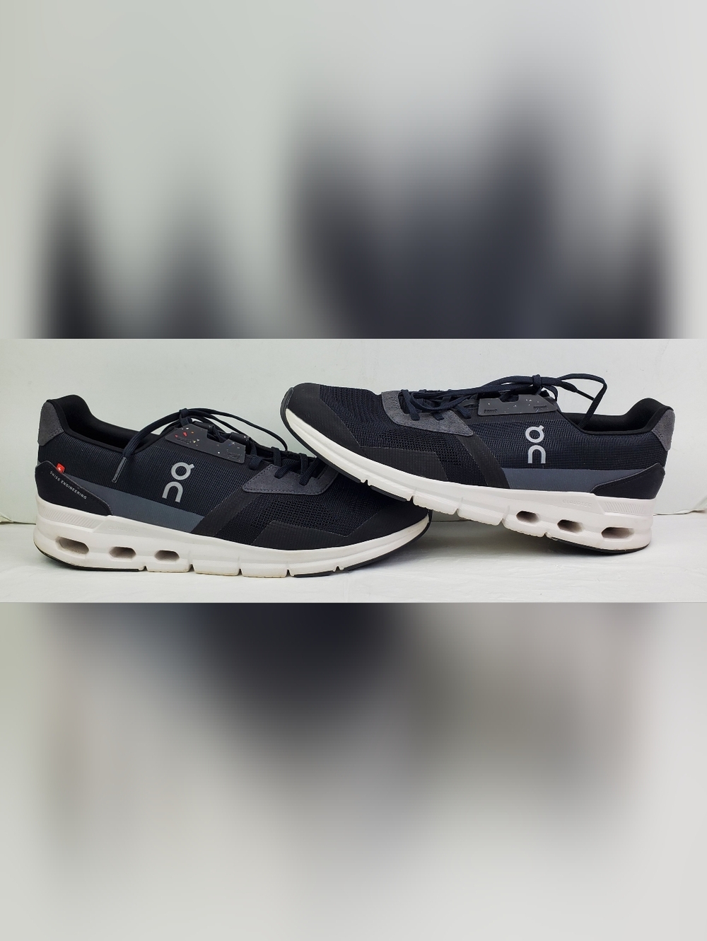 ON Mens Cloudrift Cloudtec BLACK Running Trainer Shoes - Size 11.5 - EUC